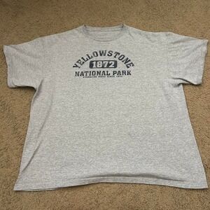 Vintage Yellowstone National Park grey cotton t-shirt